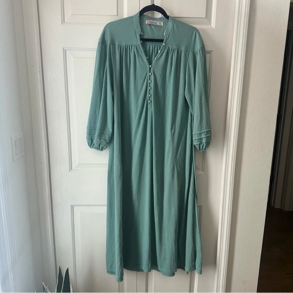 Free People Beach Primrose‎ Maxi Dress Loose Oversized Boho - Picture 4 of 6